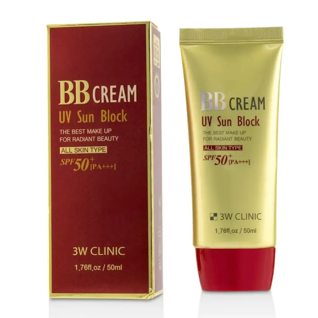 3w CLINIC BB Cream Uv Sun Block All Skin Types SPF 50+ PA+++