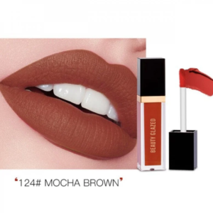 Beauty Glazed Matte Liquid Lipstick Mocha Brown 124
