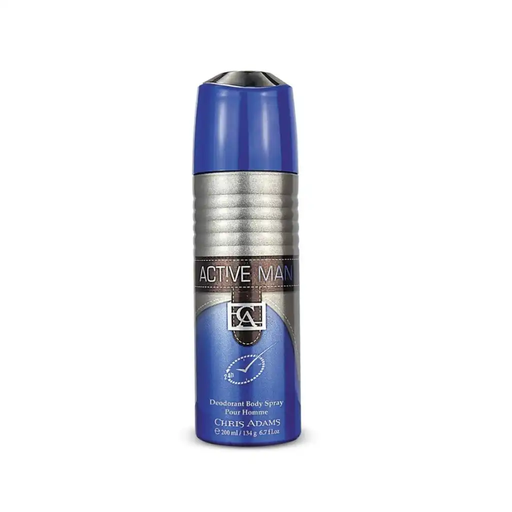 Chris Adams Active Man 200ml Deodorant Body Spray – Pour Homme
