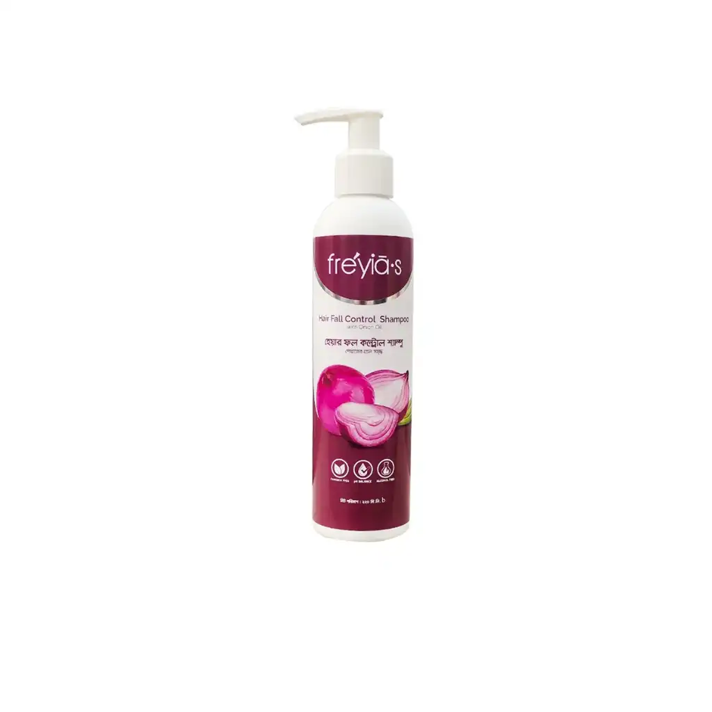 Freyias Onion Oil Shampoo Hair Fall Control – 220ml