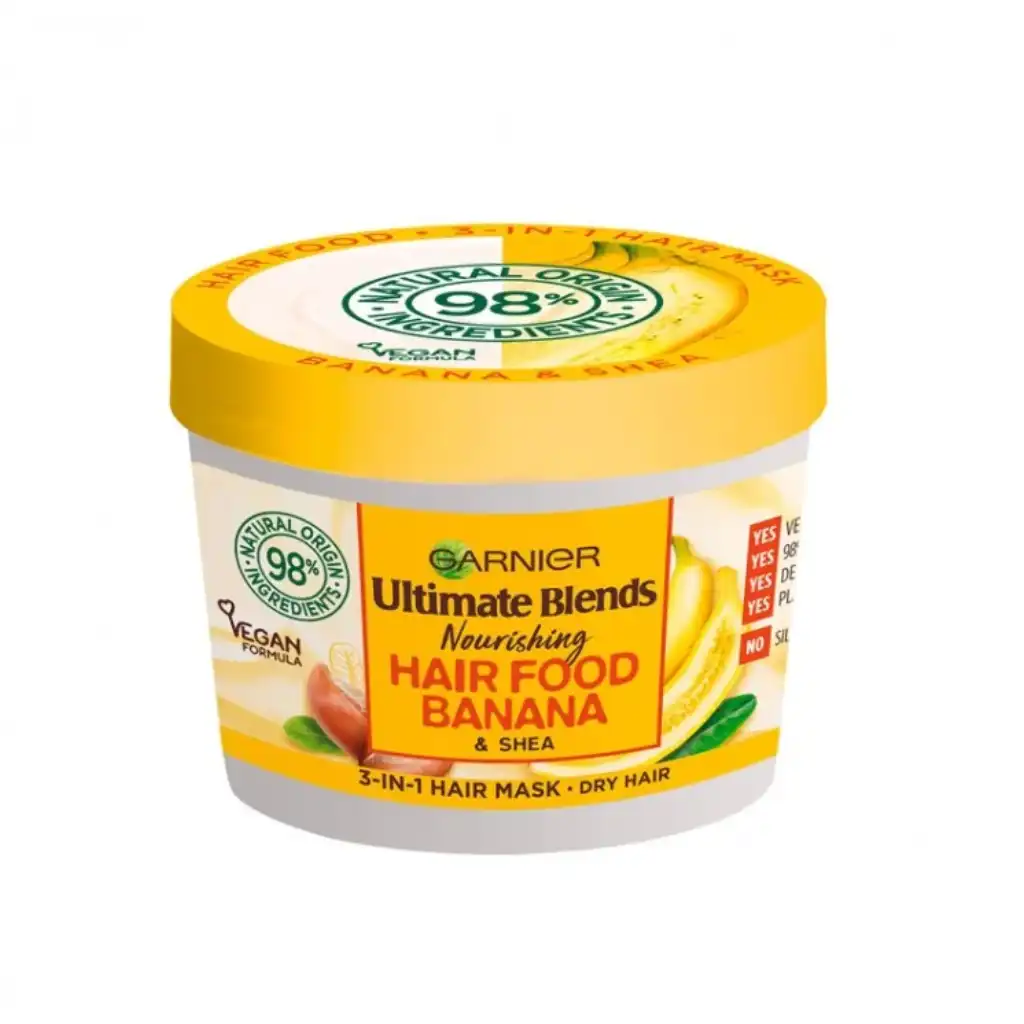 Garnier Banana Hair Food 3-In-1 Dry Hair Mask Treatment – 390ml