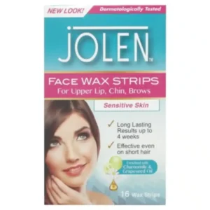 Jolen Face Wax Strips Upper Lip, Chin, Brows