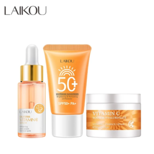 Laikou Vitamin C Serum 17ml , Cream 25gm and Sunscreen 30gm