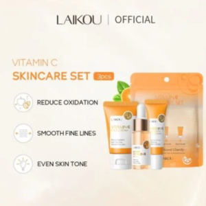 Laikou Vitamin C Skincare Set Travel Kit – 3pcs