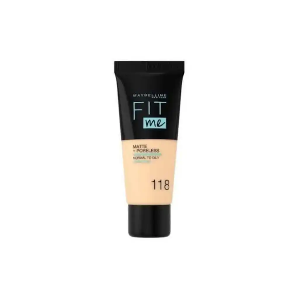 Maybelline Fit Me Matte Poreless Foundation – Nude 118