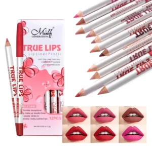 Menow True Lip Liner Pencil – 12 Pcs