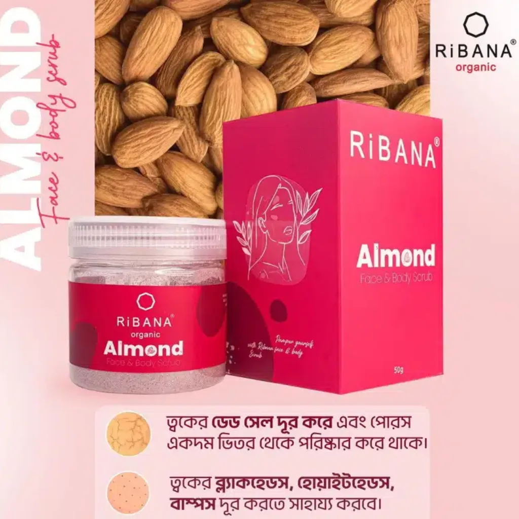Ribana Almond Face & Body Scrub 50g