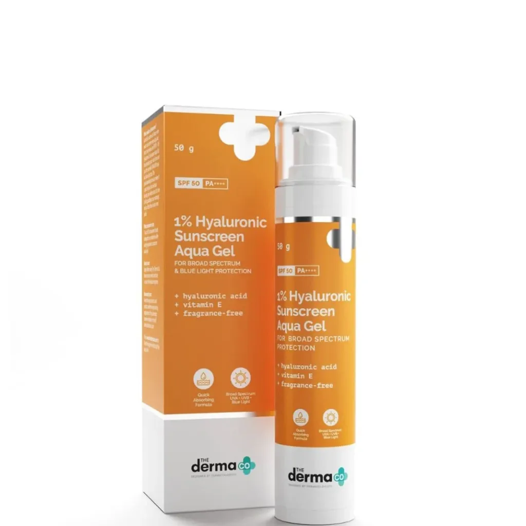 The Derma Co 1% Hyaluronic Sunscreen Aqua Gel – 50gm
